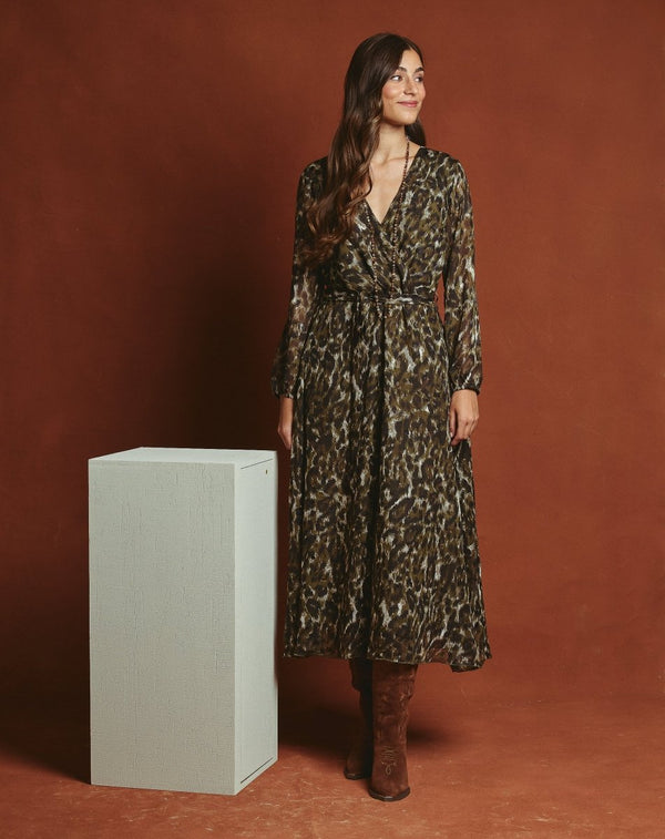 VESTIDO PRINT MOON MUSGO - Monica Ecco