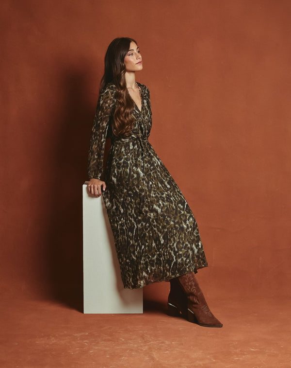VESTIDO PRINT MOON MUSGO - Monica Ecco
