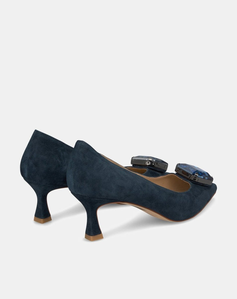 ZAPATO SALÓN ADORNO NAVY - Monica Ecco