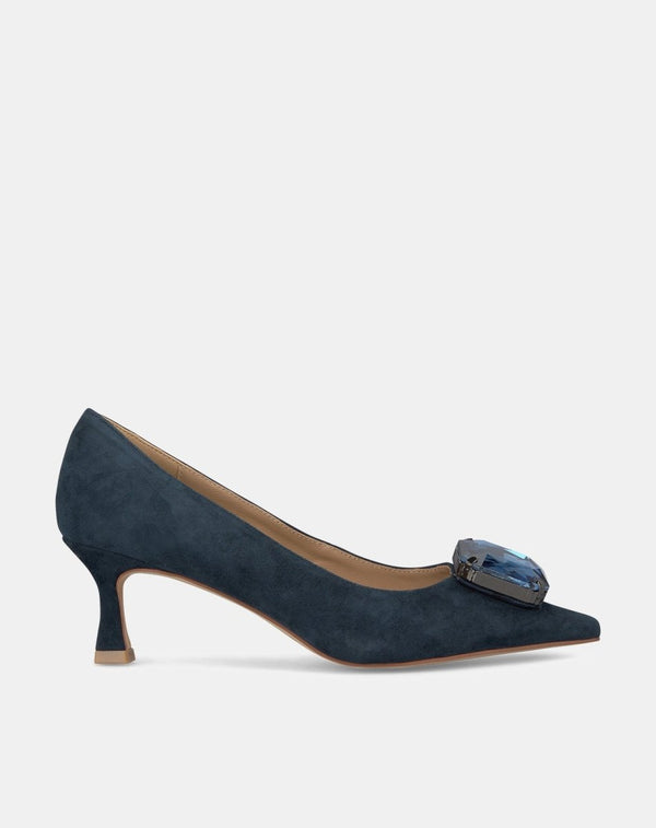 ZAPATO SALÓN ADORNO NAVY - Monica Ecco