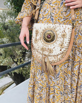 BOLSO BANDOLERA BORLAS GRANDE - Monica Ecco