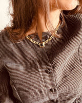 COLLAR ESLABONES PIEDRA - Monica Ecco