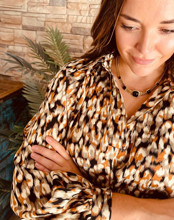 COLLAR ESLABONES PIEDRAS - Monica Ecco