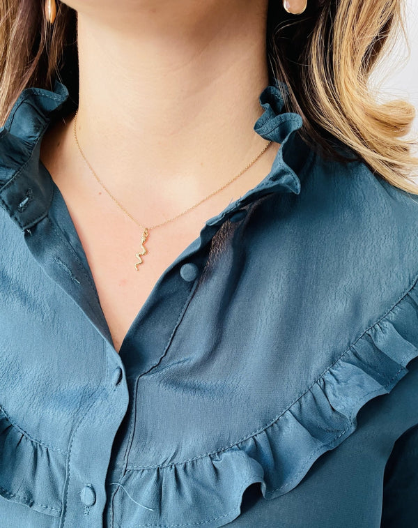 COLLAR SERPIENTE DESIREE - Monica Ecco