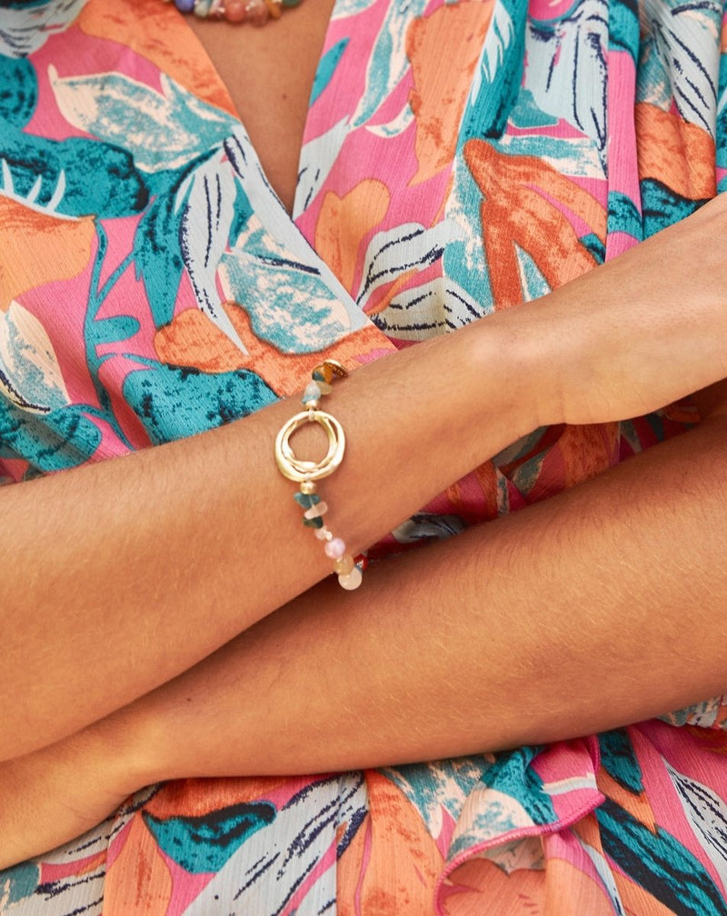 PULSERA CRISTAL MULTI - Monica Ecco